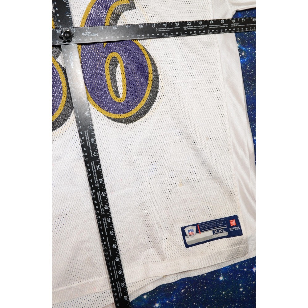 Baltimore Ravens Jersey Mens 2XL White NFL‎ Football Todd Heap Reebok Authentic - Picture 8 of 14